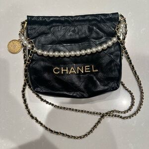 Chanel 2023 Mini Pearl 22 Hobo Bag
